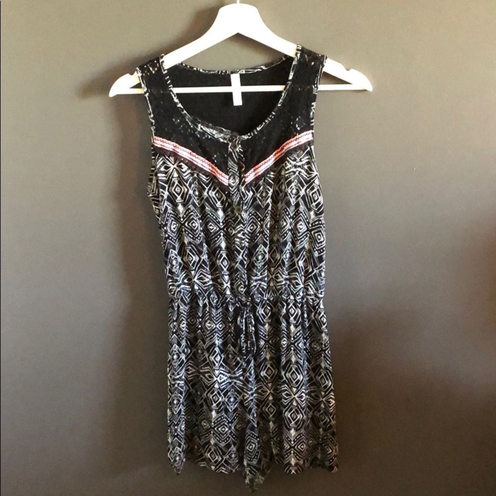 Black and White Romper